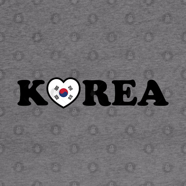 Korea Love Heart Flag by tinybiscuits